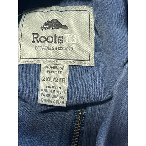 Roots 73 Womens Blue Full-Zip Sweatshirt Jacket Size 2XL - Picture 4 of 7